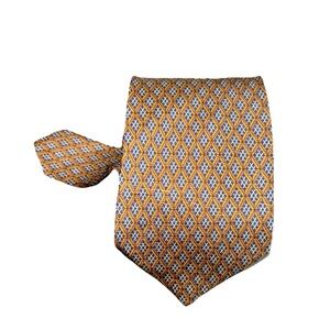 Valentino Deluxe Dress Men’s Tie 100% Silk Made In Italy Classic Geometric